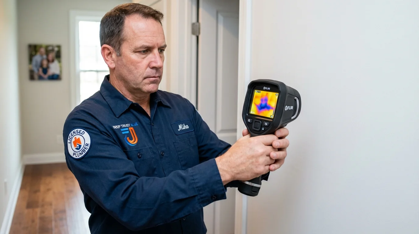 Thermal imaging leak detection by Johns Plumbing LLC in Mound